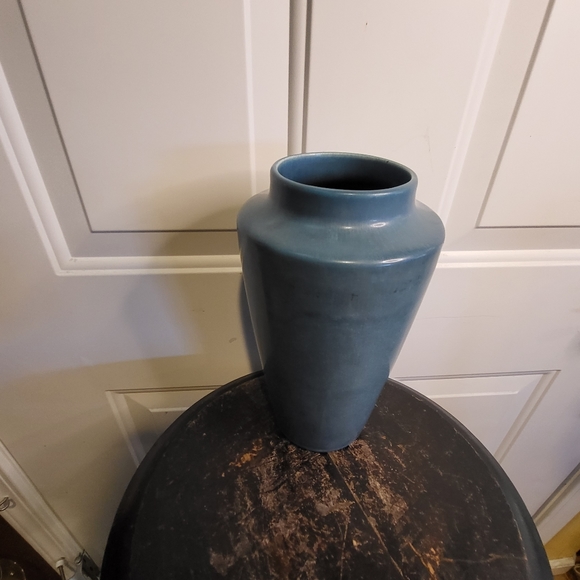Antique Rookwood Matte Blue Vase circa 1927, 9" - Picture 2 of 16